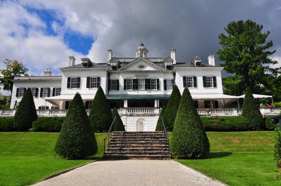 Lenox, Massachusetts - September 16, 2014: The Mount, built in 1902 as a Summer home, by noted American author Edith Wharton  