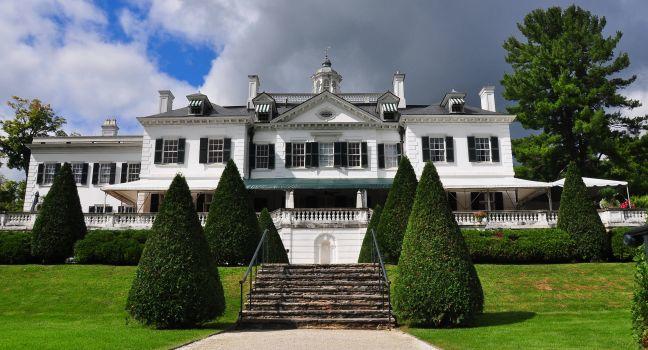 Lenox, Massachusetts - September 16, 2014: The Mount, built in 1902 as a Summer home, by noted American author Edith Wharton  