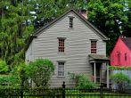 Stockbridge, Massachusetts - September 16, 2014:  1742 Mission House built by Rev. John Sergeant, a minister who came to convert the Mohican Indians to Christianity 
