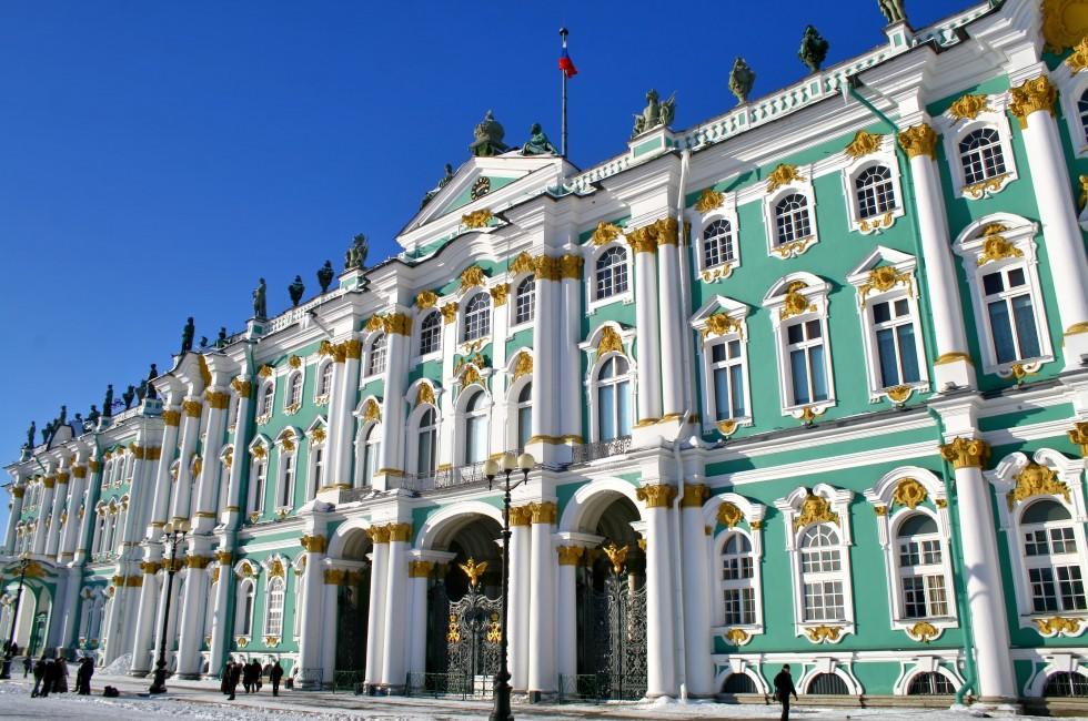 Winter Palace in Saint Petersburg, Russia.
