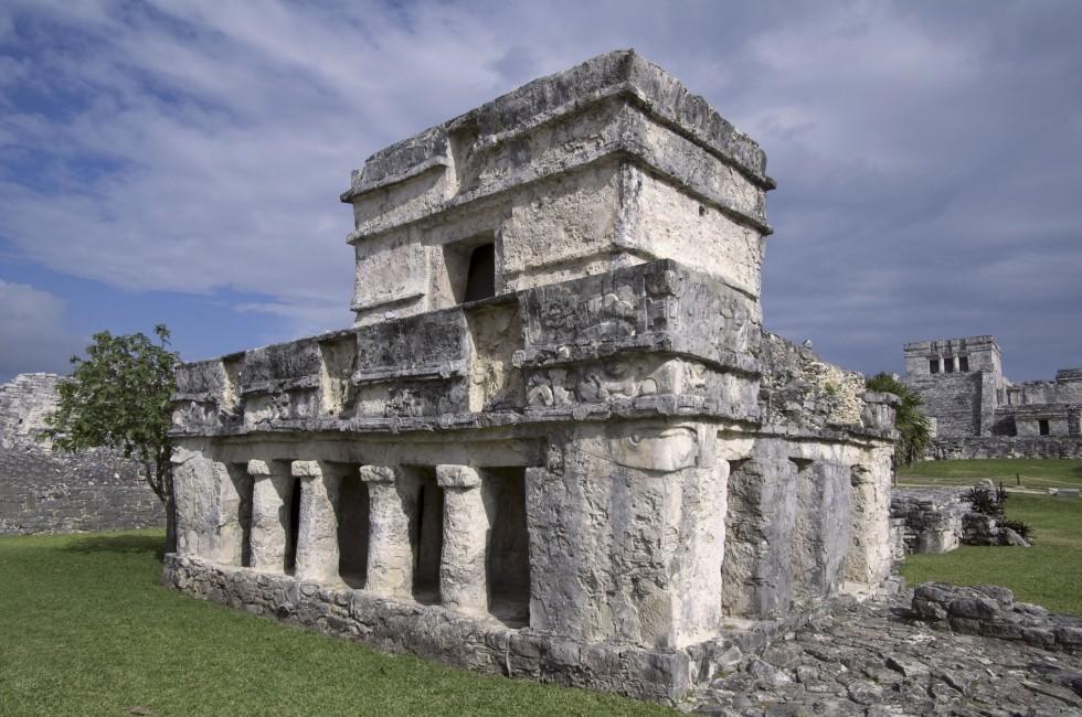 Temple of the Frescos in Tulum, Mexico.