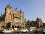 MUMBAI, INDIA - October 26, 2011: Chhatrapati Shivaji Terminus is a UNESCO World Heritage Site and historic railway station which serves as the headquarters of the Central Railways in Mumbai, India.