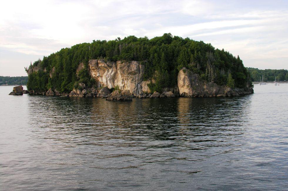 Island on Lake Champlain