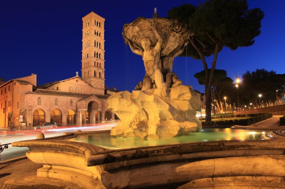 Fountain, Santa Maria in Cosmedin, Rome, Italy