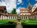 Inner courtyard of Bebenhausen Monastery - one of the best-preserved Cistercian abbeys in southern Germany.