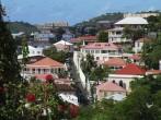 The view of Charlotte Amalie town on St.Thomas island, U.S.Virgin Islands.; 