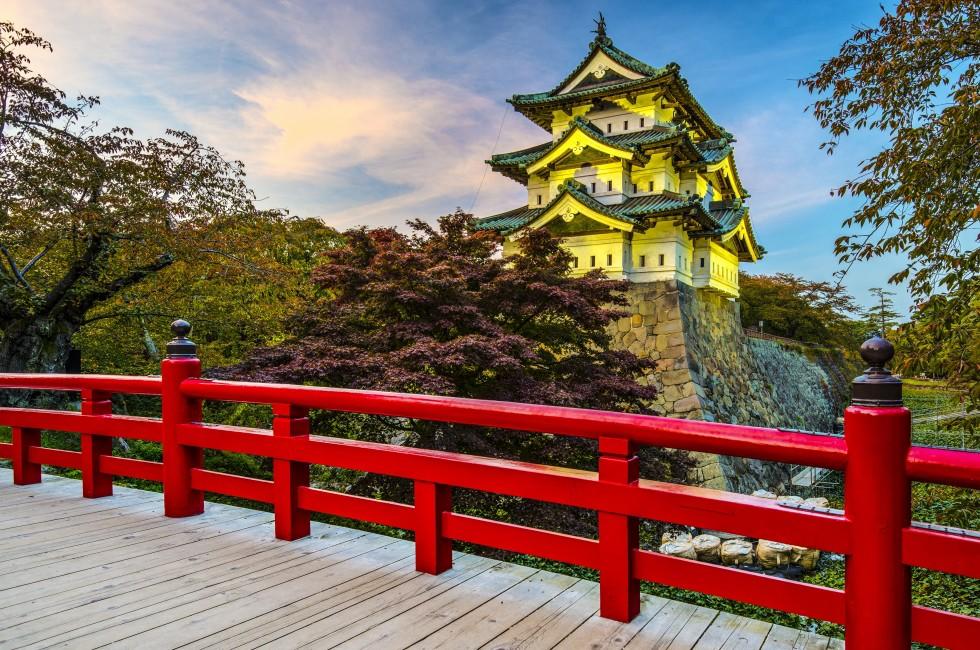 Hirosaki Castle in Aomori, Japan.