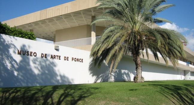 An exterior view of the Museo de Arte in Ponce, Puerto Rico.